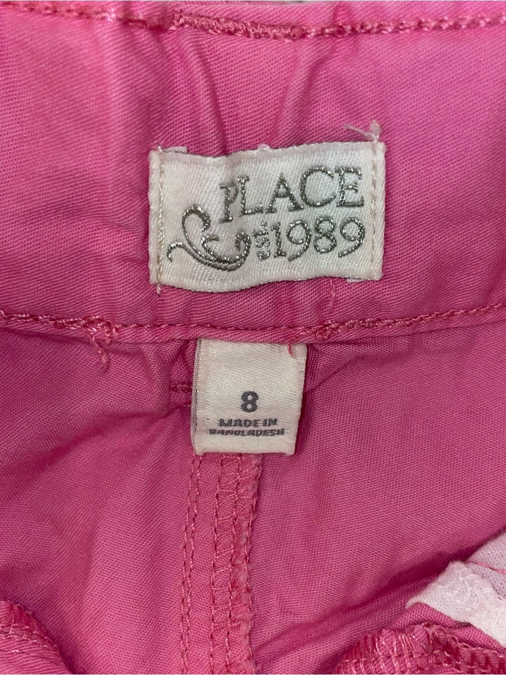 Lot of 4 Girls' Shorts & Skort Pink, Purple, Beige. Size 8 - Picture 7 of 15